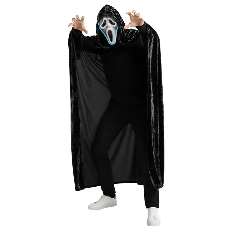 Halloween-Maske „Geist“ mit LED