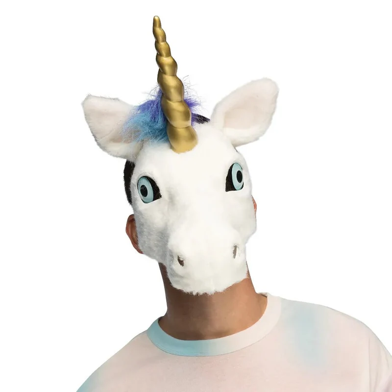 Einhorn-Plüschmaske