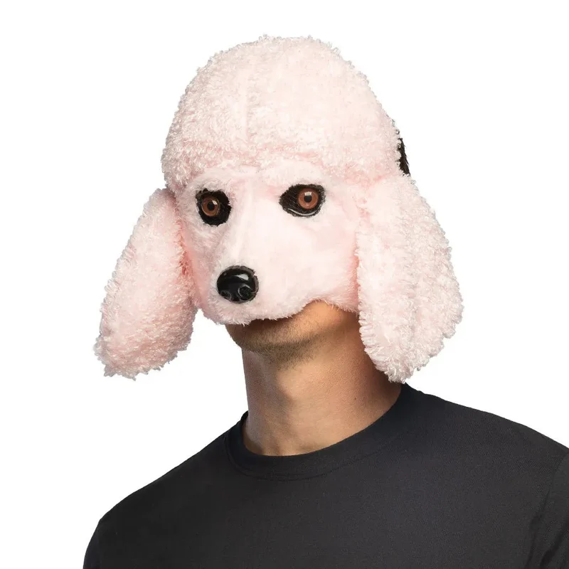 Hundemaske – Rosa Pudel