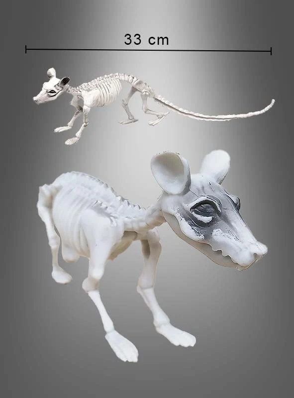 Skelett Ratte 33cm Halloween Dekoration