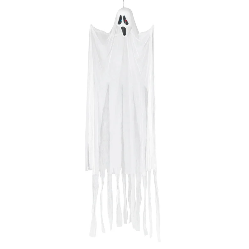 Halloween Spook 300 cm | Witte Hangdecoratie met Licht