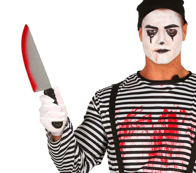 Bloody Knife 37 cm | Halloween Nepmes met Bloed Effect