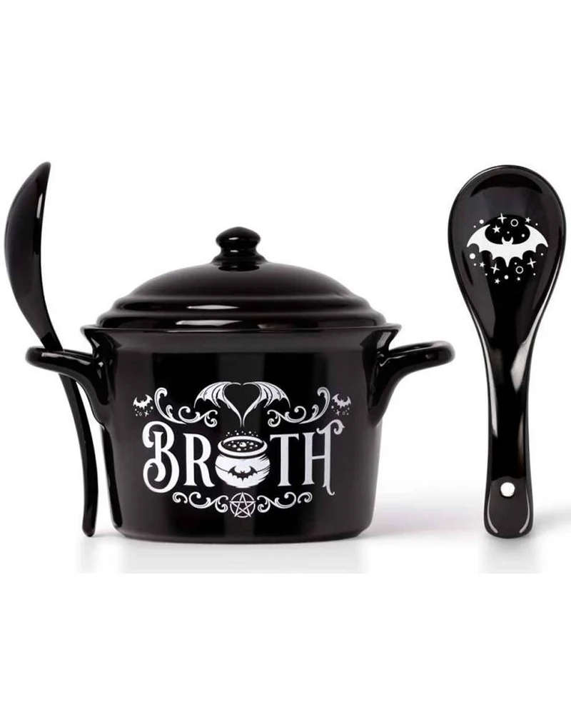 Suppentopf Set mit Löffel Bat Broth