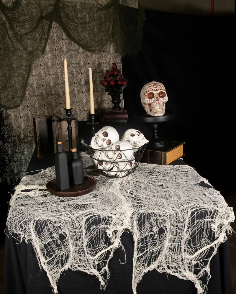 Halloween Lumpenstoff Beige 300x75cm