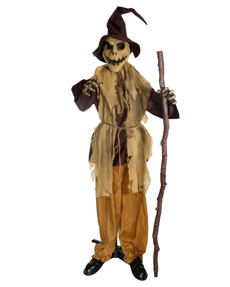 Evil Farmhouse Scarecrow mit Bewegung, Sound & Light 183cm