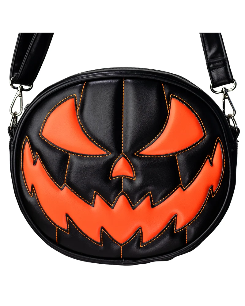 Schwarze Kürbis Handtasche