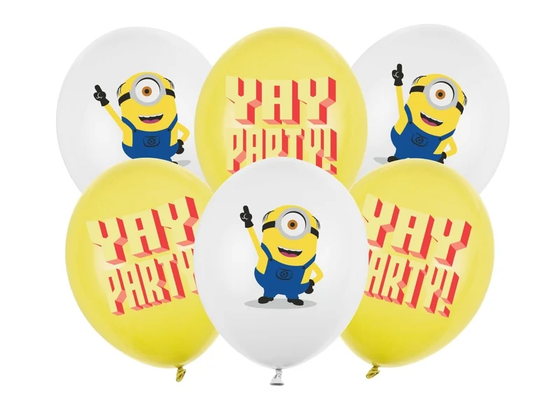 Minions-Luftballons, 30 cm, 6 Stück