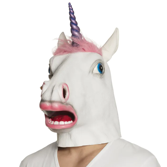 Eenhoorn Masker | Latex Hoofdmasker