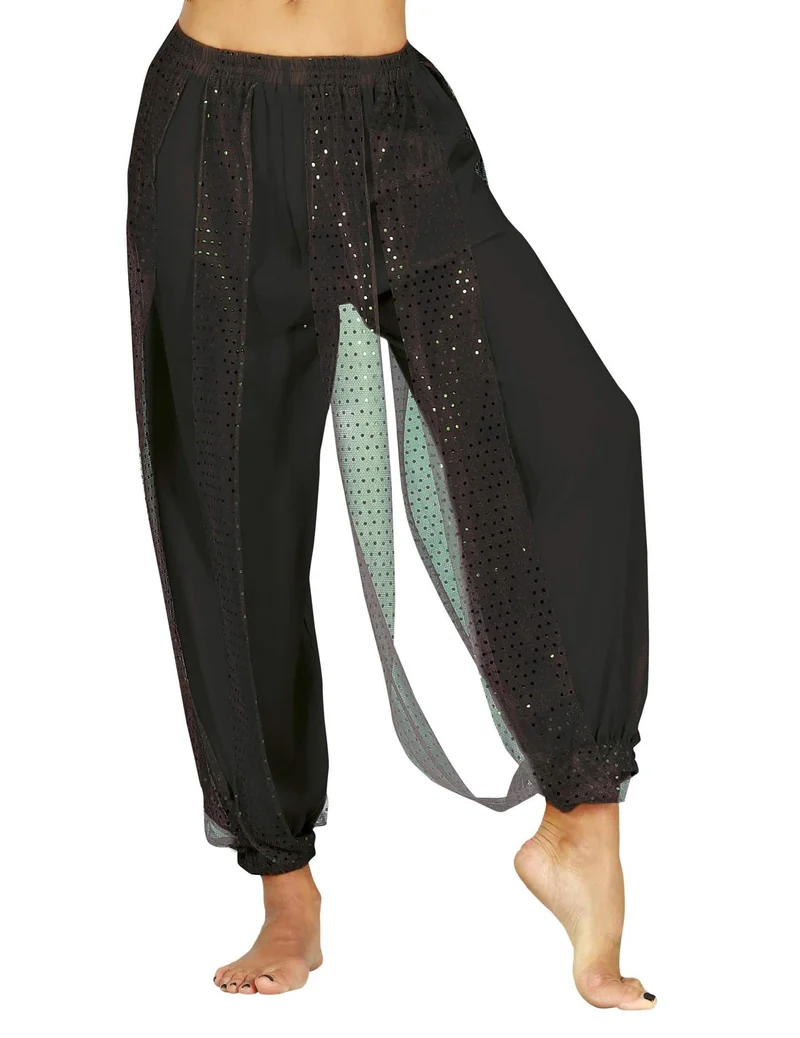 Schwarze orientalische Tänzerin Hose