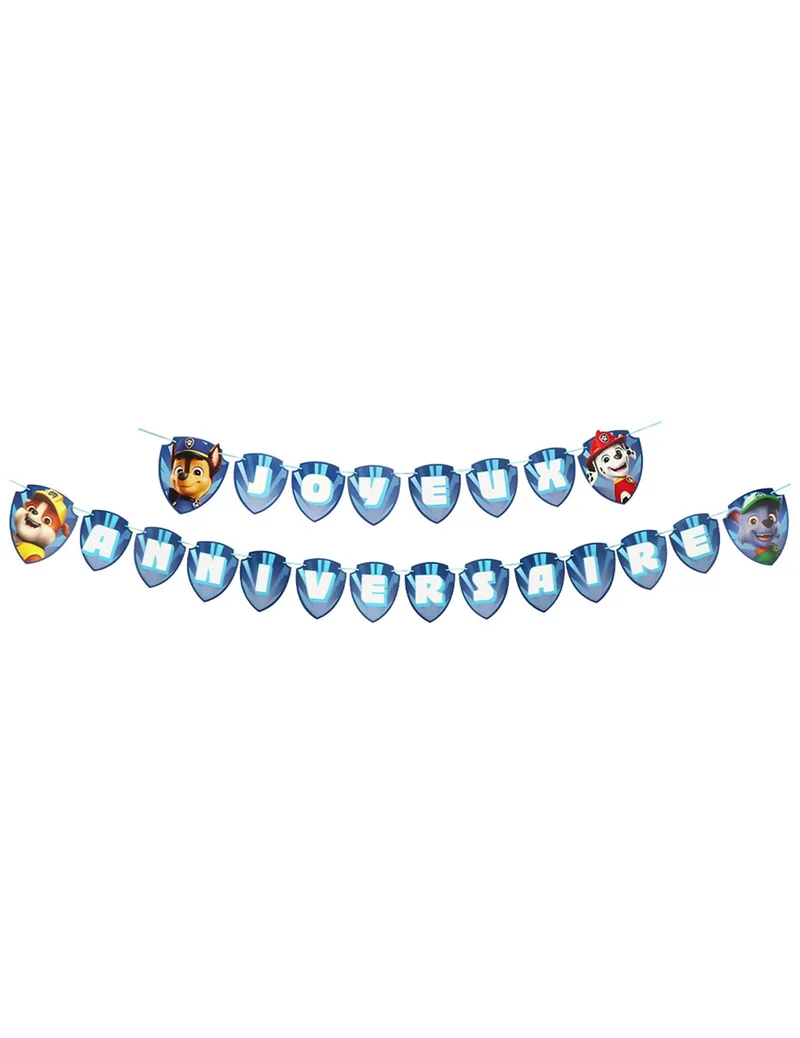 Happy Birthday Girlande PAW Patrol™ Blau 2,50 m