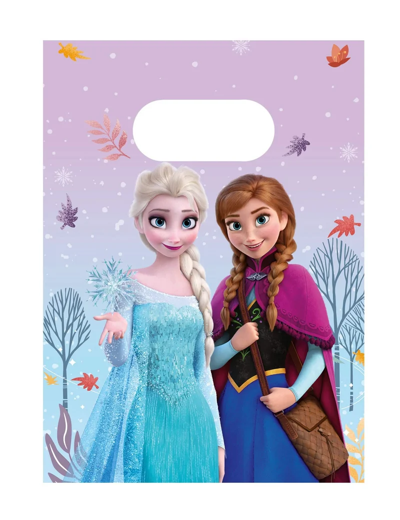 4 Geschenkbeutel Die Eiskönigin™ Frozen Idyllic Wonder aus Papier