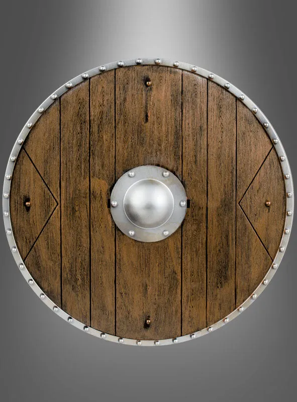 Rundschild 40cm in Holzoptik