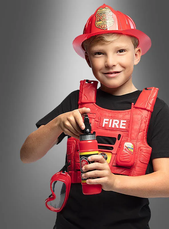 Feuerwehrmann Kostüm Set für Kinder