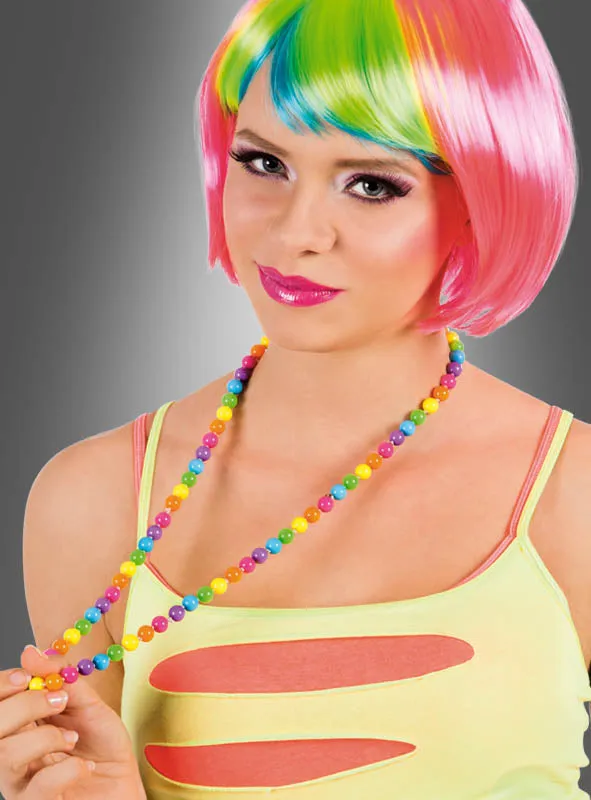 Bunte Perlenkette Regenbogen