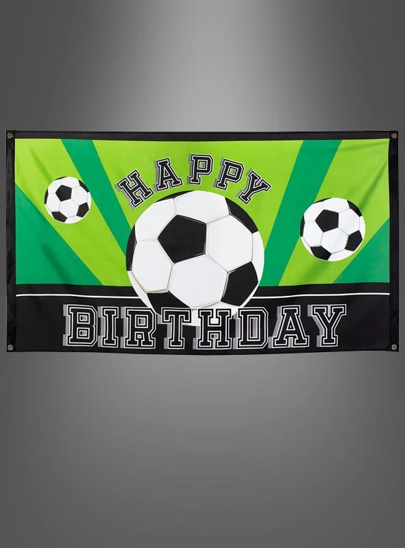 Fußball Dekofahne 150x90cm Geburtstag