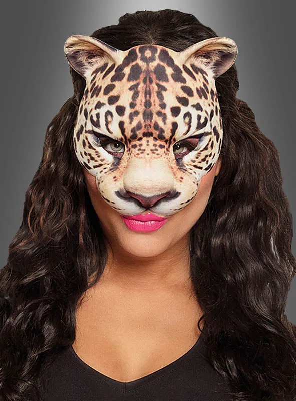 Leopard Halbmaske Unisex