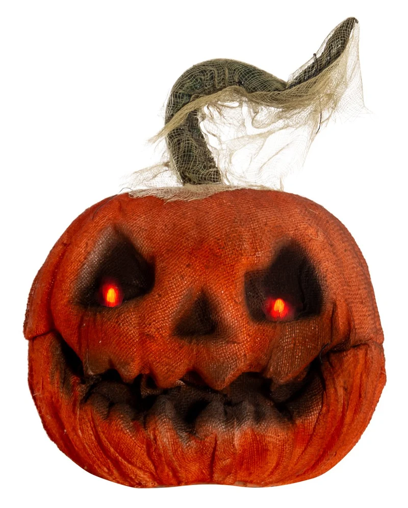 Lachender Halloween Kürbis mit Bewegung & Licht 23cm