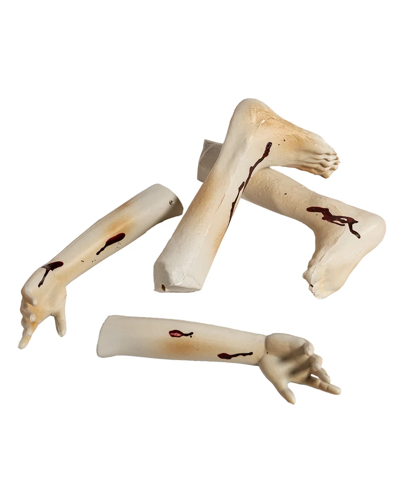 Blutige Puppen Beine & Arme 4 St.