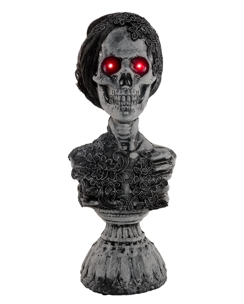 Spooky Geisterstatue "Lady Gruesome" mit Licht & Sound 38cm