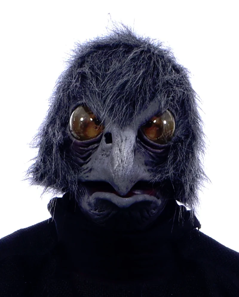 Schwarze Rabenkopf Maske
