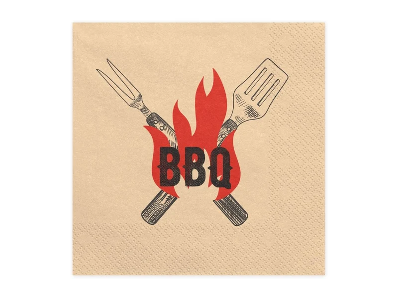 BBQ-Servietten, 33 cm, 20 Stück