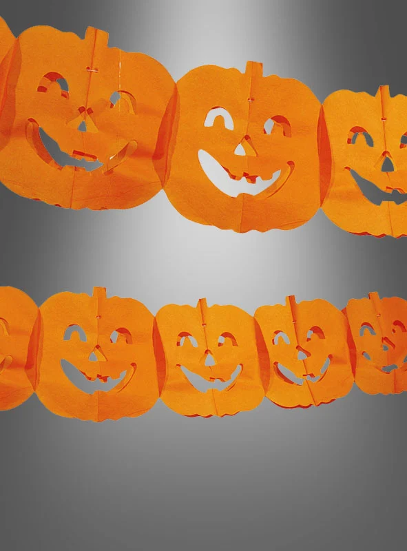 Kürbis Papiergirlande Halloween