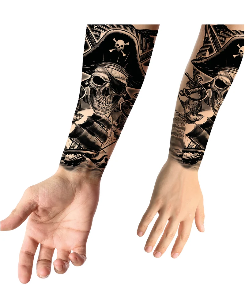 Temporäres Klebetattoo Pirat