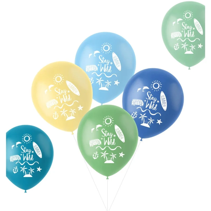 Farbige Luftballons „Stay Wild“, 33 cm, 6 Stück