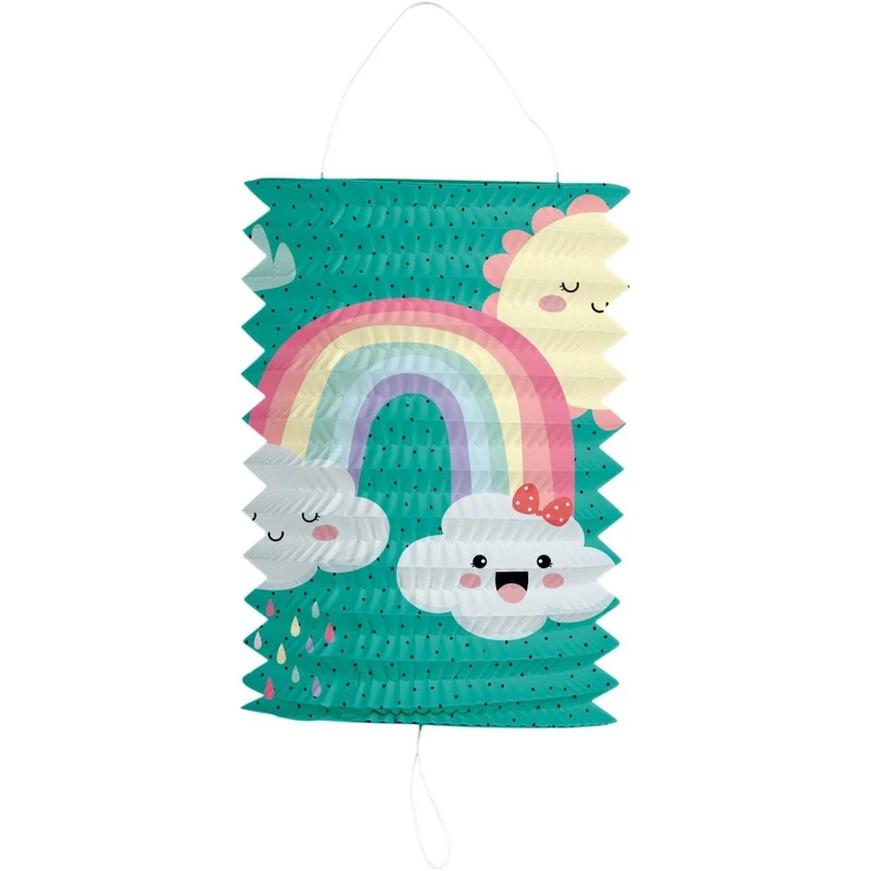 Regenbogen-Lampion, bunt, 16 cm