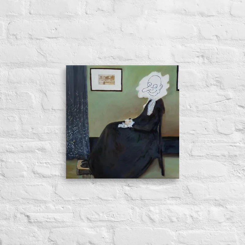 Mr. Bean Whistlers Mother canvas