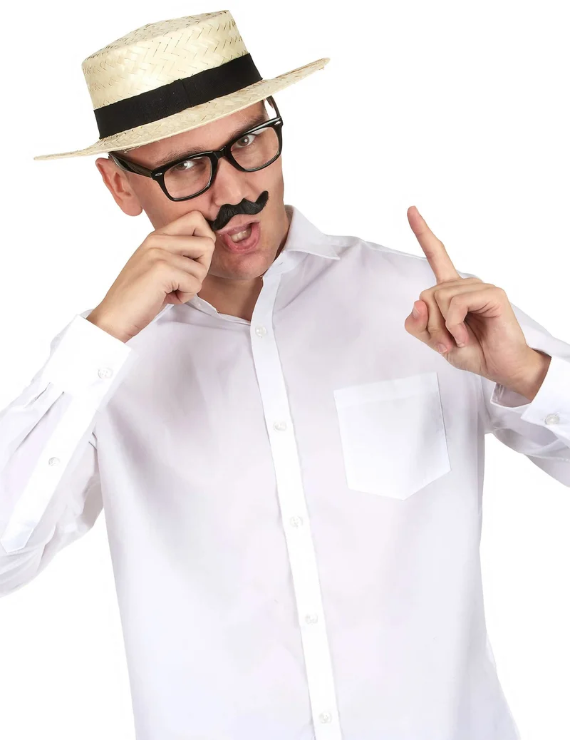 Strohhut Lou Bandy für Erwachsene