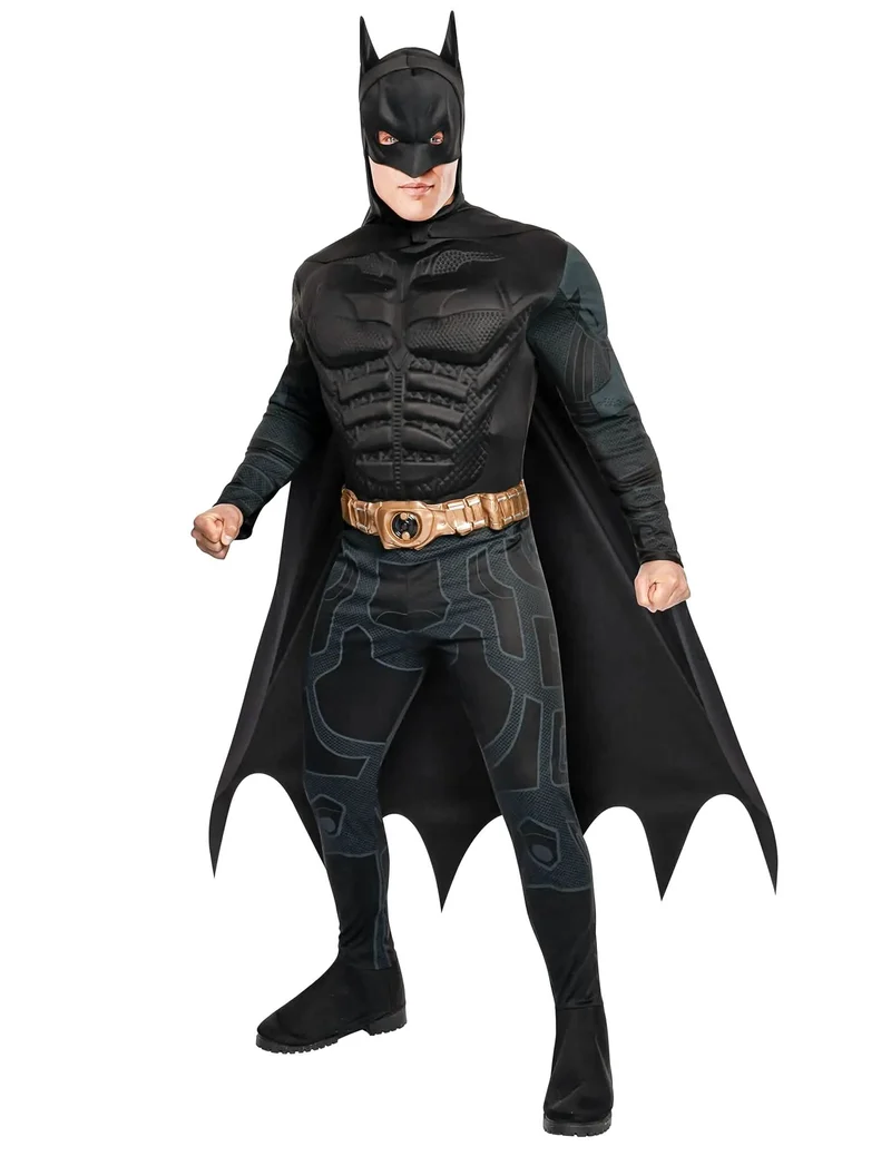 Batman™-Kostüm für Herren mit Muskeln schwarz