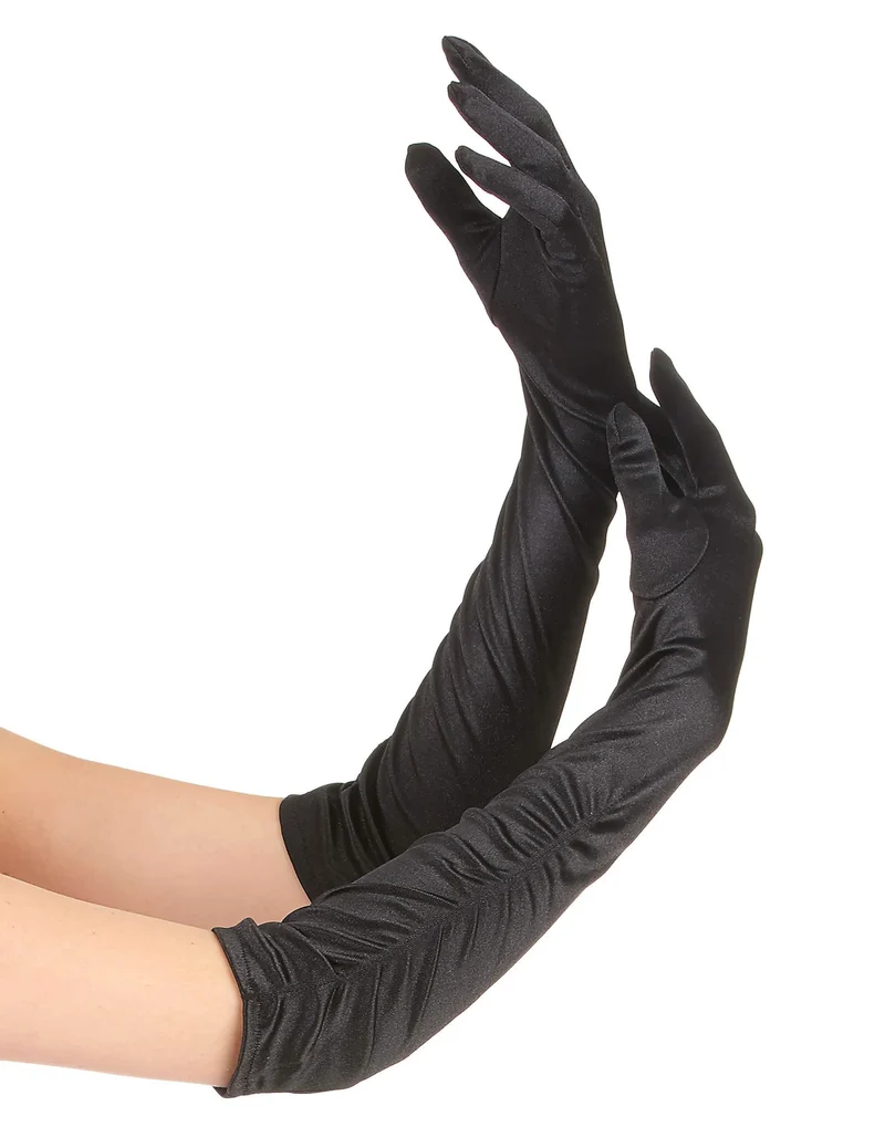 Schwarze Circenhandschuhe