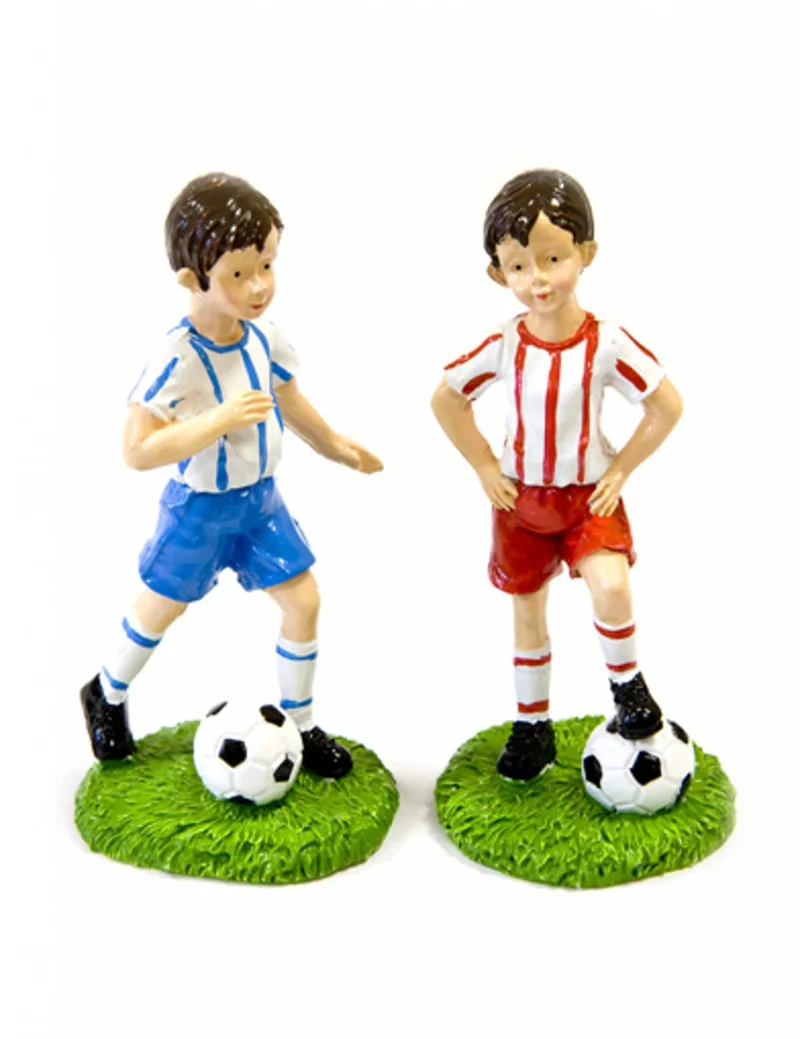 Fußballspielerfigur aus Harz, 6 cm, für Kuchen