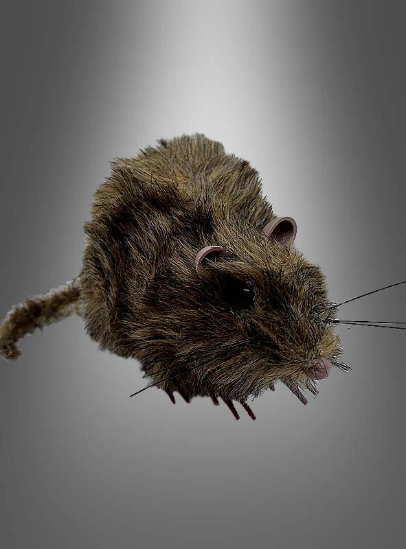 Pelzige lebensechte Ratte 15cm