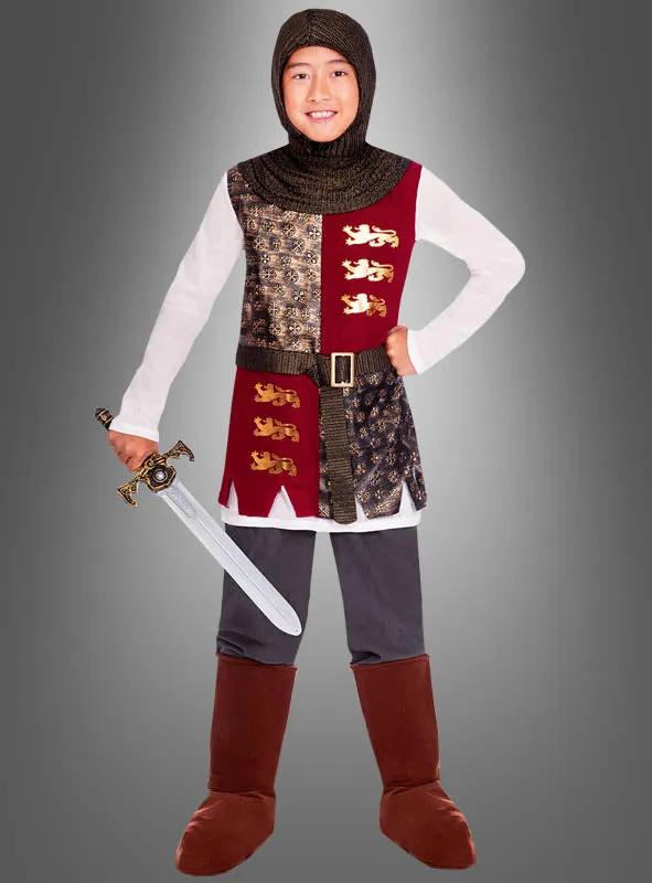 Mittelalterlicher Ritter Galahad mit Schwert
