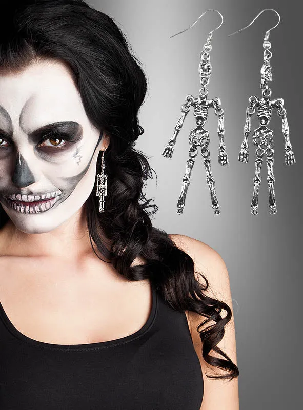 Ohrringe Skelett Halloween Schmuck