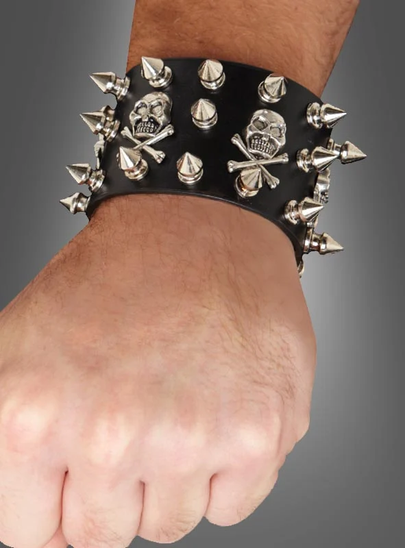 Punk Armband schwarz deluxe