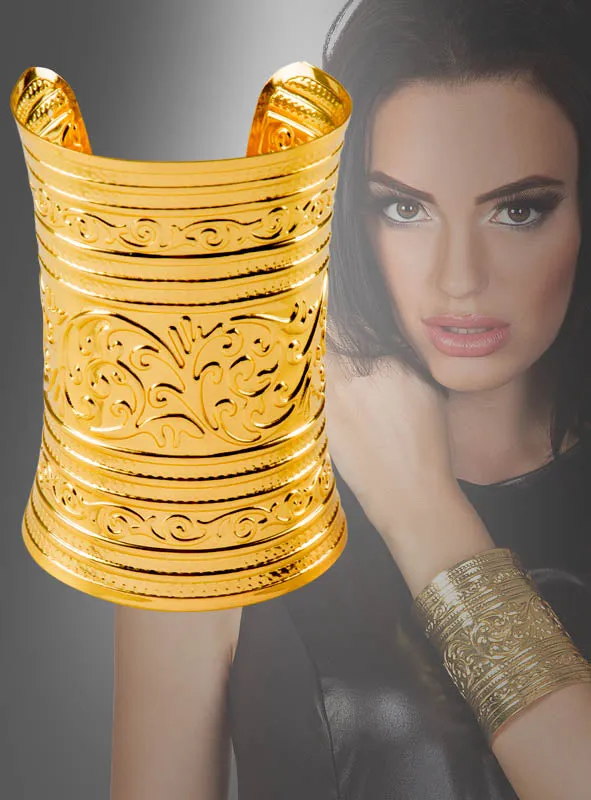 Breiter goldener Armreif