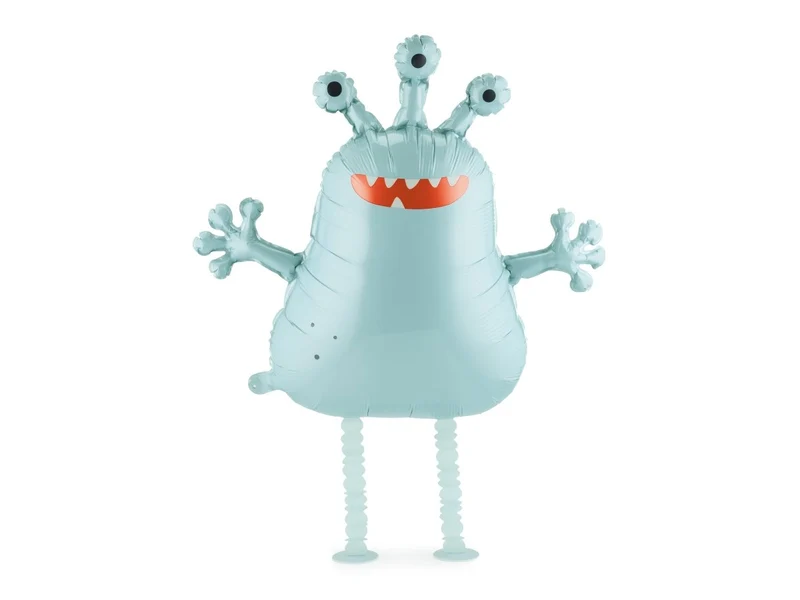 Alien-Folienballon, blau, leer, 60 cm
