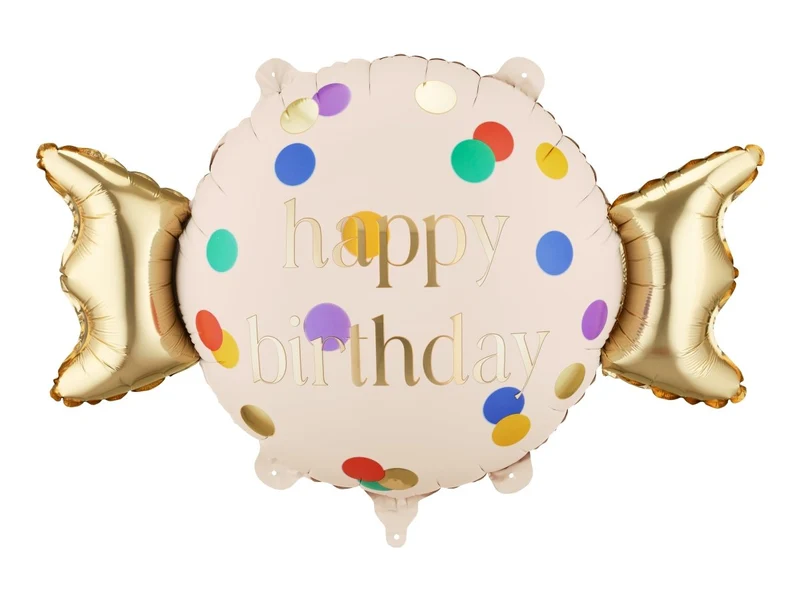 Happy Birthday Helium-Ballon „Candy“ (leer), 37 cm
