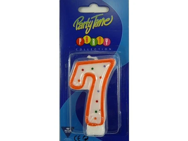 Taartkaars - Cijfer 7