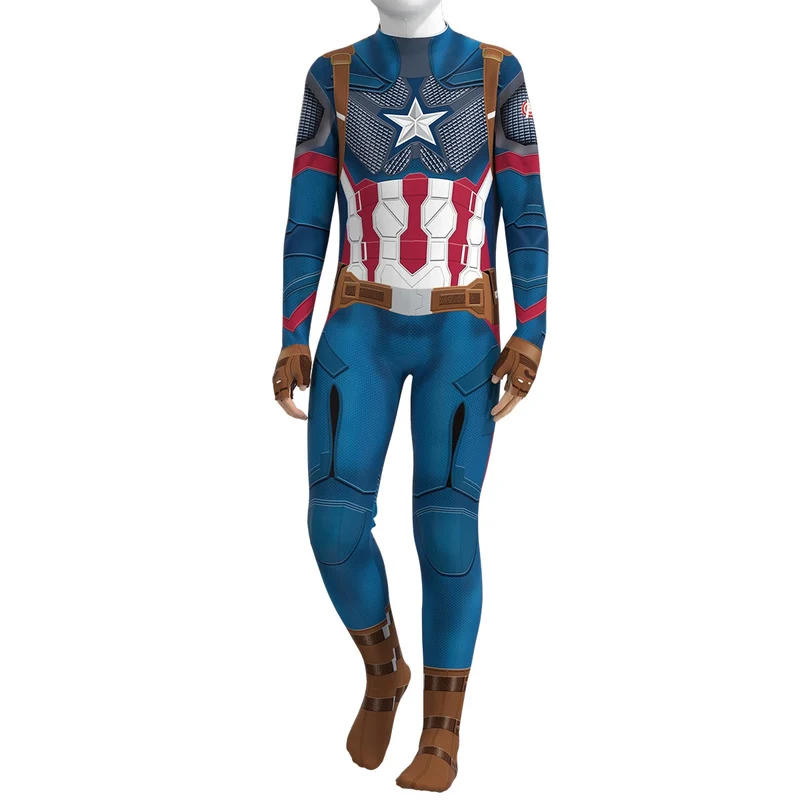 Captain America Jumpsuit - Voor Kinderen & Volwassenen