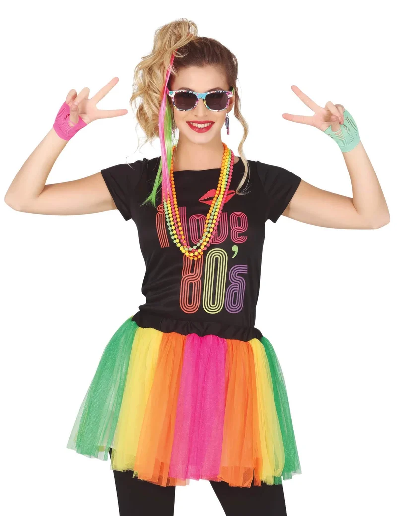 8-teiliges 80er Jahre Accessoire-Set