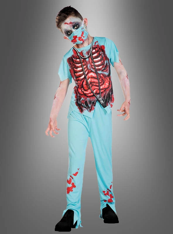 Zombie OP Arzt Kinder Kostüm Halloween