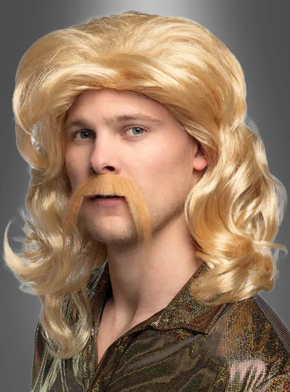 Blonde Perücke Barry mit Bart Barry