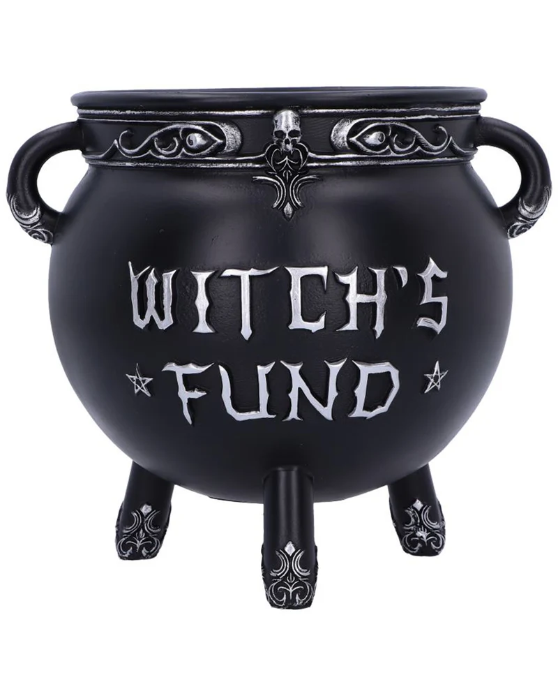 Hexenkessel Spardose "Witches Fund" 16,5cm