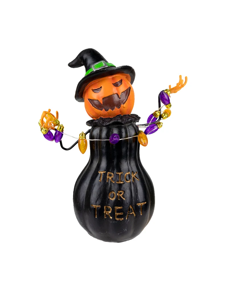 Trick or Treat Witchy Kürbis Figur mit LED 20 cm