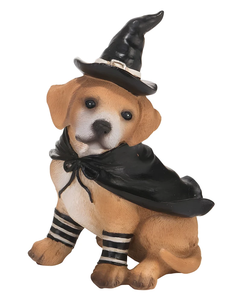 Labrador in Hexen Verkleidung 13cm