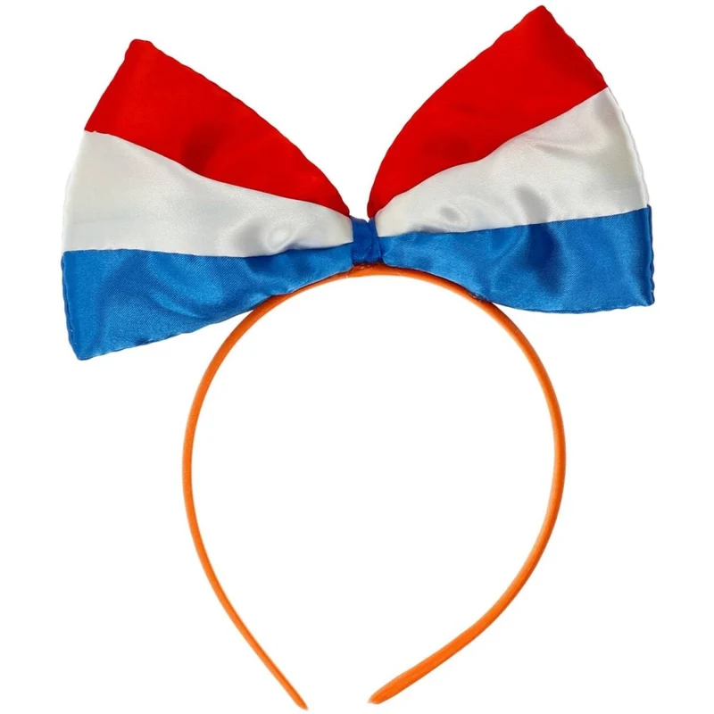 Niederlande Haarband Rot Weiß Blau Schleife